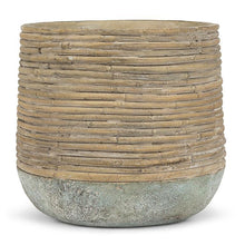 Load image into Gallery viewer, Rattan Wrap Look Planter
