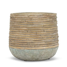 Load image into Gallery viewer, Rattan Wrap Look Planter
