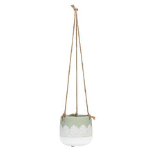 Load image into Gallery viewer, Lace Edge Hanging Planter-4.5&quot;H
