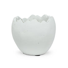 Load image into Gallery viewer, Sm Egg Planter-Chalk Wht-4&quot;D
