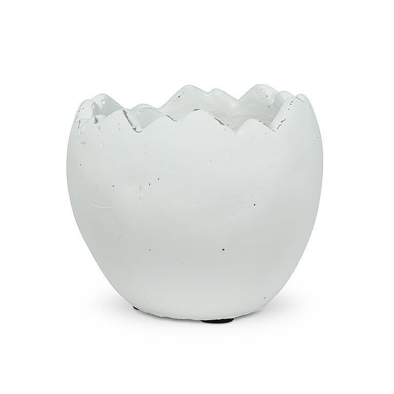 Sm Egg Planter-Chalk Wht-4