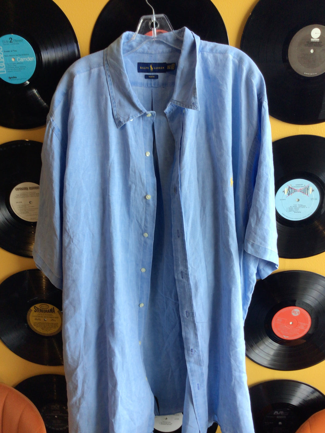 7903 - Men’s Blue Short Sleeve Ralph Lauren Polo - 3XL