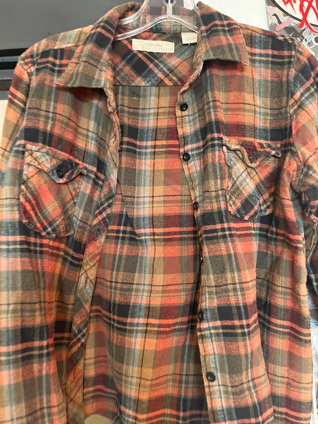 1606 - Men’s Orange Flannel - L