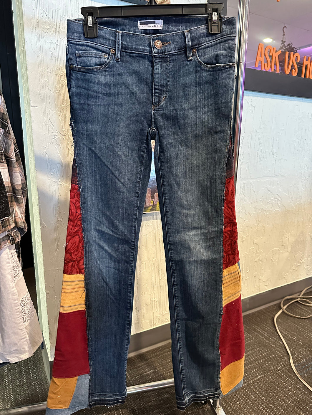 050- Patchwork Flare Jeans