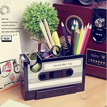 Load image into Gallery viewer, Retro Cassette Tape Dispenser with Pen Holder
